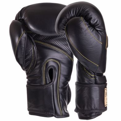 Боксерські рукавиці шкіряні UFC PRO Prem Hook & Loop UHK-75050 16унцій чорний