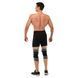 Наколенник бандаж эластичный с фиксирующим ремнем KNEE BRACE EZOUS A-07 размер L цвет серый-черный
