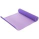 Коврик для йоги, фитнеса с разметкой Record 6 мм FI-2430, Фиолетовый