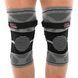 Наколенник бандаж эластичный с фиксирующим ремнем KNEE BRACE EZOUS A-07 размер L цвет серый-черный