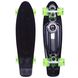 Скейтборд пластиковый Penny FISH 56 см со светящимися колесами SK-405, Черный