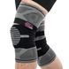 Наколенник бандаж эластичный с фиксирующим ремнем KNEE BRACE EZOUS A-07 размер M цвет серый-черный