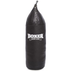Мешок боксерский Шлемовидный Кожа 10 кг BOXER 1004-02, Черный