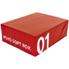 Бокс плиометрический тумба для кроссфита Плиобокс Soft plyometric box Zelart FI-5334-1 1шт 30см красный