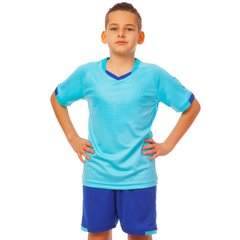 Футбольная форма подростковая SP-Sport голубая CO-6301B, рост 130