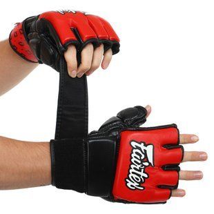 Перчатки для смешанных единоборств MMA FARTEX BO-0582 размер M цвет красный
