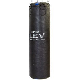 Мешок боксерский Цилиндрический Кирза LEV LV-2810 120х33см черный