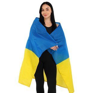 Флаг Украины для болельщиков Zelart FB-9805-UKR 150х90см
