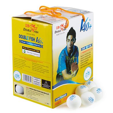 Набор шариков для настольного тенниса Double Fish (100 шт) белый DF100