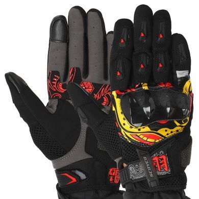 Моторукавиці короткі для міста із захистом SCOYCO Sensor Touch MC119 розмір M колір чорний