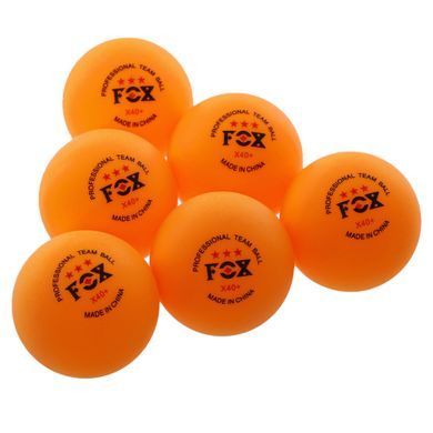 Набір м'ячів для настільного тенісу у пластиковому боксі FOX MT-8589 колір білий