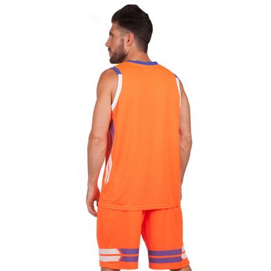 Баскетбольная форма мужская Lingo оранжевая LD-8019, 160-165 см