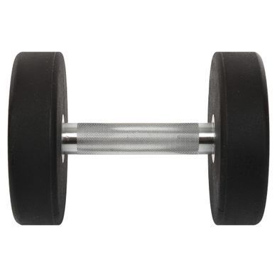 Гантель цельная профессиональная с полиуретановым покрытием TECHNOGYM TG-1834-12_5 1шт 12,5кг черный-серый