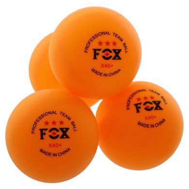 Набір м'ячів для настільного тенісу у пластиковому боксі FOX MT-8589 колір білий