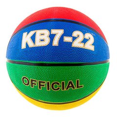 Баскетбольный мяч разноцветный резиновый размер 7 KB7-22