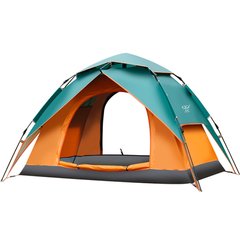 Двухместная палатка Автомат зелено-оранжевая SY-ZJ01