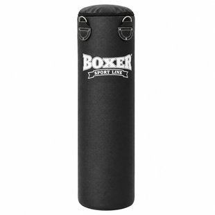 Мешок боксерский Цилиндрический Кирза BOXER Классик 1002-01 140х33см черный
