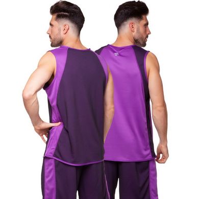 Форма баскетбольная мужская двусторонняя однослойная Lingo фиолетовая LD-8802, 160-165 см