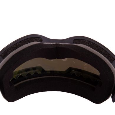 Лыжная маска SPOSUNE черная HX021 (линзы серебряные зеркальные)