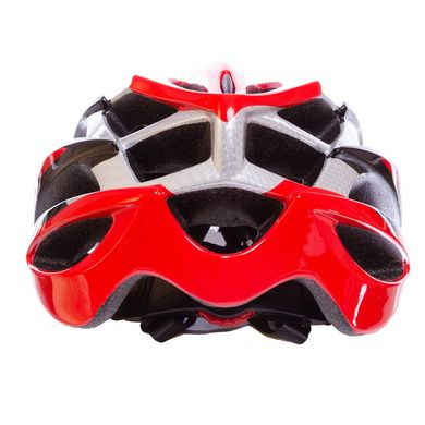 Шлем для велосипеда кросс-кантри с механизмом регулировки HY032, Красно-черный