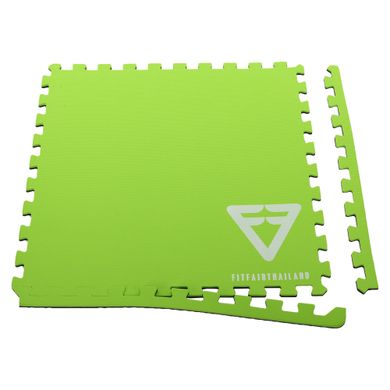 Коврик пазл спортивный GYM MAT FI-5115 цвет черный-зеленый