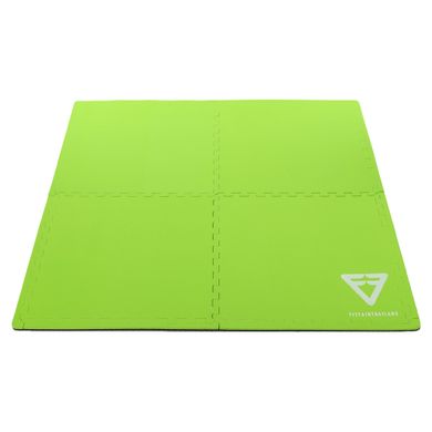 Коврик пазл спортивный GYM MAT FI-5115 цвет черный-зеленый