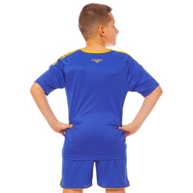 Футбольная форма детская УКРАИНА синяя CO-1006-UKR-13, рост 135-145