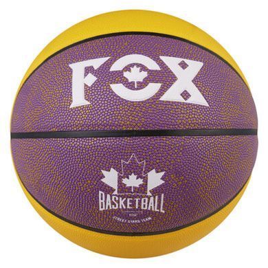 М'яч баскетбольний №7 PU FOX жовто-бузковий FOX-826