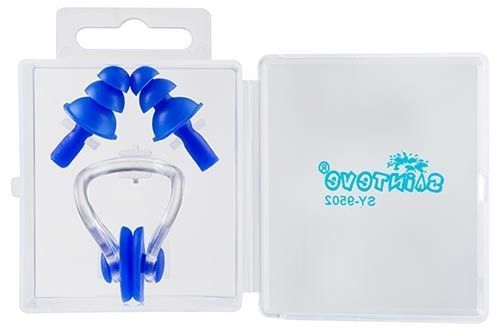 Силіконові беруші, кліпса для носа Sainteve. Кольори в асортименті. SY-9502