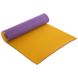 Каремат туристический коврик двухслойный 8 мм TY-3717, Фиолетово-желтый