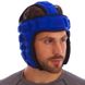 Шлем для борьбы синий MA-4539 (EVA, нейлон)