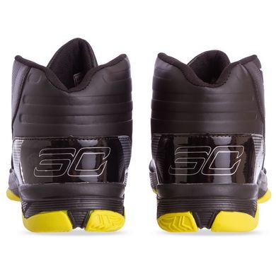 Кроссовки высокие черно-желтые F1705-5, 41