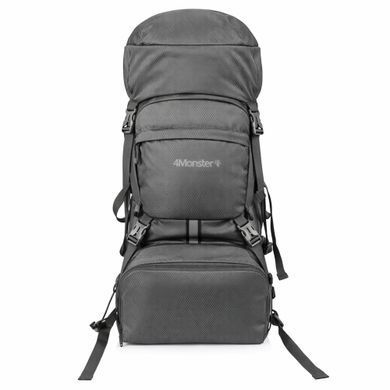 Рюкзак складний спортивний OUTDOOR FOLDING HIKING 4Monster T-FHB колір сірий