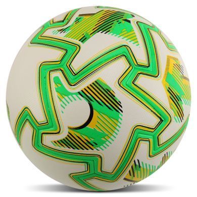 М'яч футбольний STARS Zelart FB-00003 колір білий-блакитний