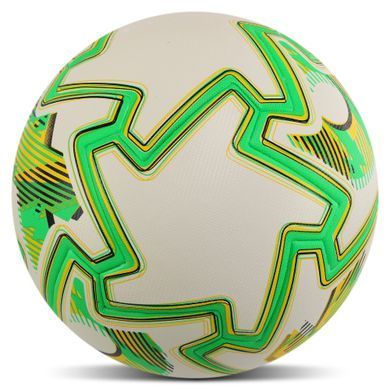 М'яч футбольний STARS Zelart FB-00003 колір білий-блакитний