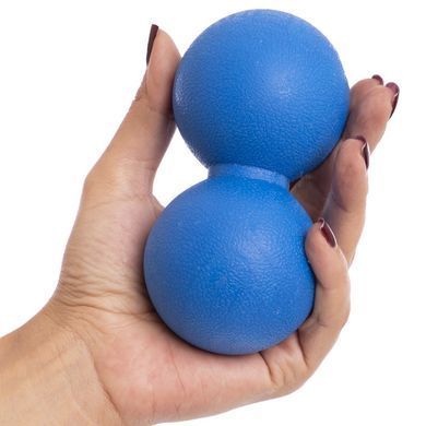 Мяч массажный двойной для МФР и самомассажа Duoball Zelart FI-6909 цвет розовый