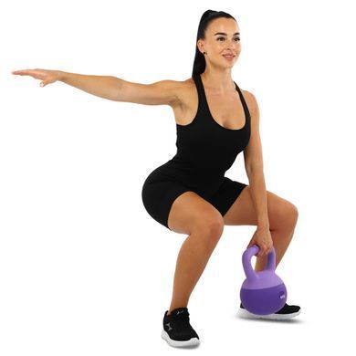 Гиря м'яка Zelart SOFT KETTLEBELL FI-0122-6 колір фіолетовий