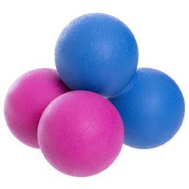 Мяч массажный двойной для МФР и самомассажа Duoball Zelart FI-6909 цвет розовый