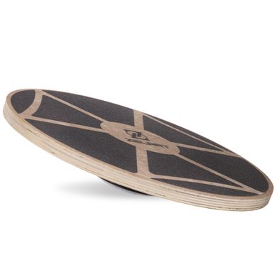 Диск балансировочный балансборд деревянный WOOD BALANCE BOARD Zelart FI-2582 39х7,5см черный