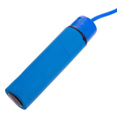Скакалка скоростная с подшипником и PVC жгутом 2.8 м FI-5108, Синий