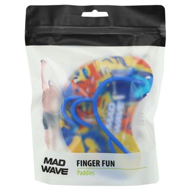 Лопатки на пальцы для плавания MadWave FINGER FUN M074303 цвет мультиколор