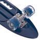Скейтборд круизер пластиковый 60x17см PC дека с отверстием и светящимися колесами HB-31B-1, Синий