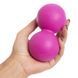 Мяч массажный двойной для МФР и самомассажа Duoball Zelart FI-6909 цвет розовый