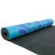 Мат для йоги и фитнеса каучуковый двухслойный 3мм Record FI-5662-41, Синий