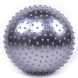 Мяч для фитнеса массажный 65 см серебро 5415-2GR