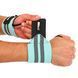 Бинты кистевые для жима STRENGTH WRIST WRAPS MUTE MT-9188-3 цвет голубой