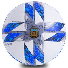 Футбольный мяч №5 PU ламин. Клееный SUPERLIGA AFA 2018 FB-0449, Бело-голубой