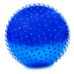 Мяч для фитнеса массажный 65 см синий 5415-2B