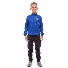 Тренировочный костюм для футбола детский LD-6127-6128K-M, рост 125-135 Синий