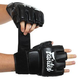 Рукавиці для змішаних єдиноборств MMA FARTEX BO-0582 розмір M колір чорний